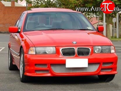 8 149 р. Передний бампер Seidl V2 BMW 3 серия E36 седан (1990-2000) (Неокрашенный)  с доставкой в г. Кемерово