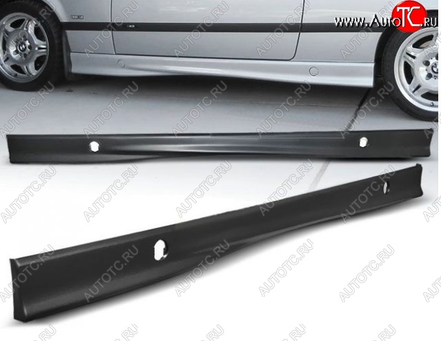 10 399 р. Пороги накладки M-Style BMW 3 серия E36 седан (1990-2000) (Неокрашенные)  с доставкой в г. Кемерово