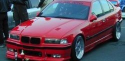 849 р. Реснички на фары Sport  BMW 3 серия  E36 (1990-2000) седан (Неокрашенные)  с доставкой в г. Кемерово. Увеличить фотографию 2