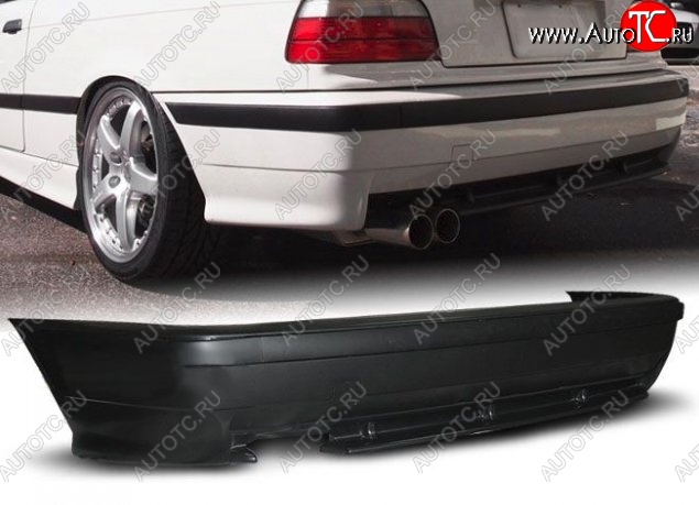 16 899 р. Задний бампер M-Style BMW 3 серия E36 седан (1990-2000) (Неокрашенный)  с доставкой в г. Кемерово