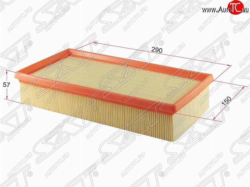 299 р. Фильтр воздушный двигателя SAT (290х150х57 mm)  BMW 7 серия  E38 - X5  E53  с доставкой в г. Кемерово