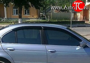 999 р. Комплект дефлекторов окон (ветровиков) 4 шт. (седан) Russtal BMW 5 серия E39 седан дорестайлинг (1995-2000)  с доставкой в г. Кемерово