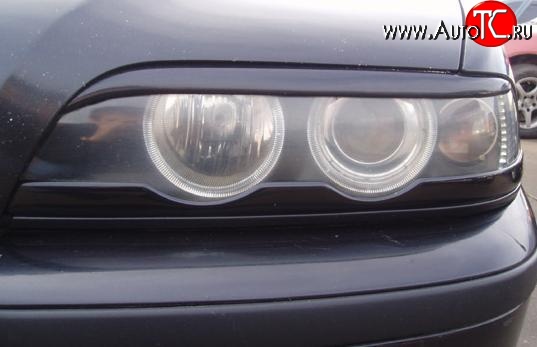 549 р. Верхние реснички на фары Drive  BMW 5 серия  E39 (1995-2003) седан дорестайлинг, седан рестайлинг (Неокрашенные)  с доставкой в г. Кемерово