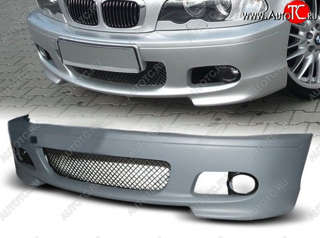 24 249 р. Передний бампер (Coupe) CT BMW 3 серия E46 седан дорестайлинг (1998-2001) (Неокрашенный)  с доставкой в г. Кемерово