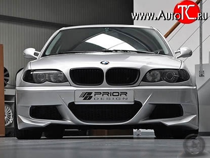11 799 р. Передний бампер Prior Design BMW 3 серия E46 седан дорестайлинг (1998-2001) (Неокрашенный)  с доставкой в г. Кемерово