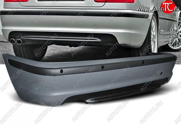 30 199 р. Задний бампер (седан) M-pakiet v2 BMW 3 серия E46 седан дорестайлинг (1998-2001) (Неокрашенный)  с доставкой в г. Кемерово