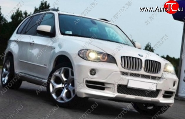 8 999 р. Накладка на передний бампер CT BMW X5 E53 дорестайлинг (1999-2003) (Неокрашенная)  с доставкой в г. Кемерово