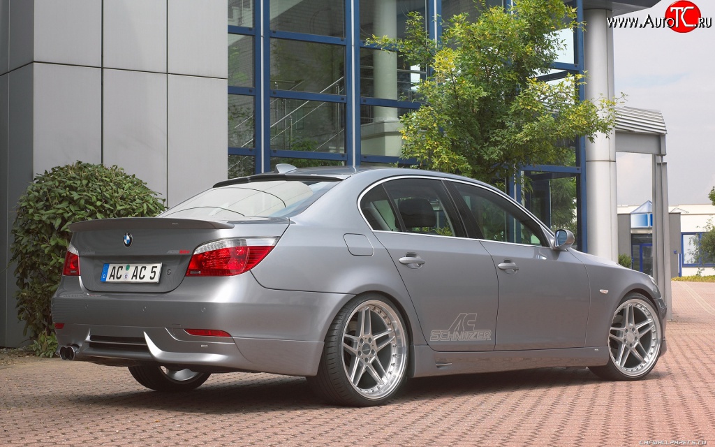 4 999 р. Накладка AC Schnitzer на задний бампер BMW 5 серия E60 седан дорестайлинг (2003-2007)  с доставкой в г. Кемерово