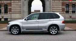 13 999 р. Пороги накладки с расширителями арок Aero BMW X5 E53 рестайлинг (2003-2006)  с доставкой в г. Кемерово. Увеличить фотографию 3