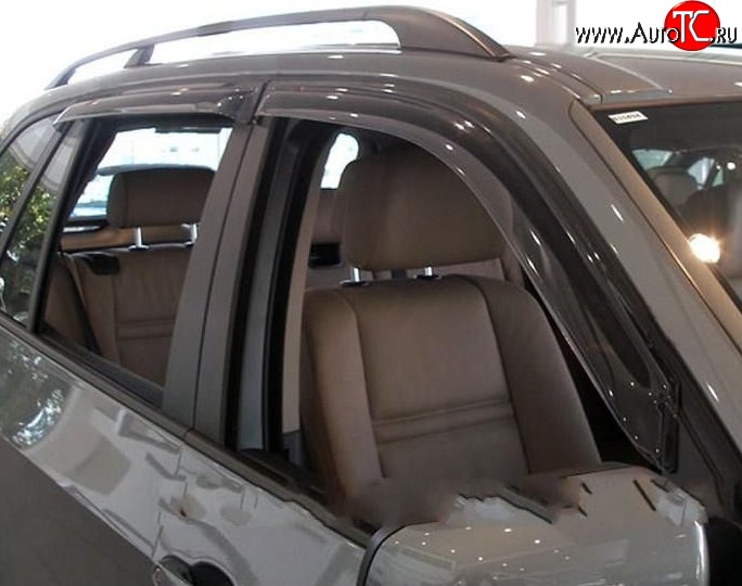 999 р. Комплект дефлекторов окон (ветровиков) 4 шт. Russtal BMW X5 E70 рестайлинг (2010-2013)  с доставкой в г. Кемерово