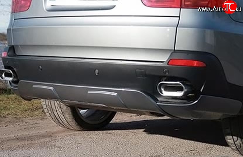 4 999 р. Накладка на задний бампер Sport Package BMW X5 E70 дорестайлинг (2006-2010)  с доставкой в г. Кемерово