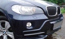 1 499 р. Реснички на фары CT BMW X5 E70 рестайлинг (2010-2013) (Неокрашенные)  с доставкой в г. Кемерово. Увеличить фотографию 2