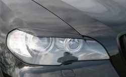 1 499 р. Реснички на фары CT BMW X5 E70 рестайлинг (2010-2013) (Неокрашенные)  с доставкой в г. Кемерово. Увеличить фотографию 3