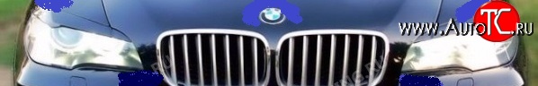 1 829 р. Реснички на фары Drive  BMW X5  E70 (2006-2013) дорестайлинг, рестайлинг (Неокрашенные)  с доставкой в г. Кемерово