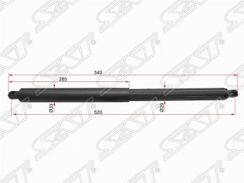 6 349 р. Упор крышки багажника SAT (газовый)  BMW X5  E70 (2006-2013) дорестайлинг, рестайлинг  с доставкой в г. Кемерово. Увеличить фотографию 1