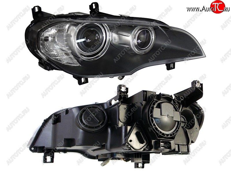24 599 р. Правая фара SAT (AFS, под ксенон) BMW X5 E70 дорестайлинг (2006-2010)  с доставкой в г. Кемерово