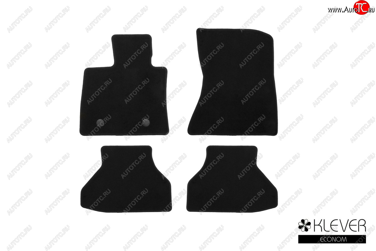 4 849 р. Текстильные коврики салона Klever Econom BMW X5 E70 дорестайлинг (2006-2010) (Черные)  с доставкой в г. Кемерово