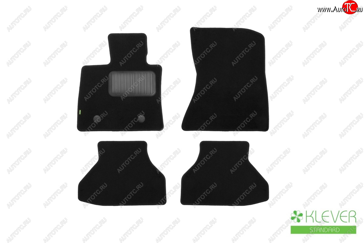 4 899 р. Текстильные коврики салона Klever Standart BMW X5 E70 дорестайлинг (2006-2010) (Черные)  с доставкой в г. Кемерово