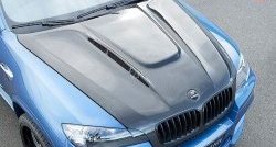 32 249 р. Пластиковый капот Hamman Style BMW X6 E71 дорестайлинг (2008-2012) (Неокрашенный)  с доставкой в г. Кемерово. Увеличить фотографию 3