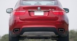 3 149 р. Накладка на крышку багажника СТ BMW X6 E71 дорестайлинг (2008-2012)  с доставкой в г. Кемерово. Увеличить фотографию 2