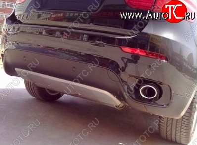 46 999 р. Накладка на задний бампер CT BMW X6 E71 дорестайлинг (2008-2012) (Неокрашенная)  с доставкой в г. Кемерово