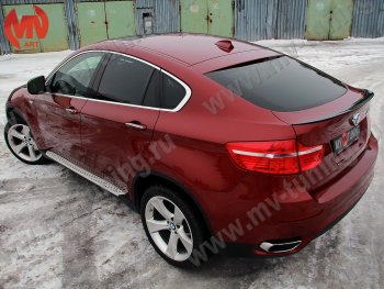 4 649 р. Лип спойлер Tuning-Sport  BMW X6  E71 (2008-2014) дорестайлинг, рестайлинг (Неокрашенный)  с доставкой в г. Кемерово. Увеличить фотографию 2