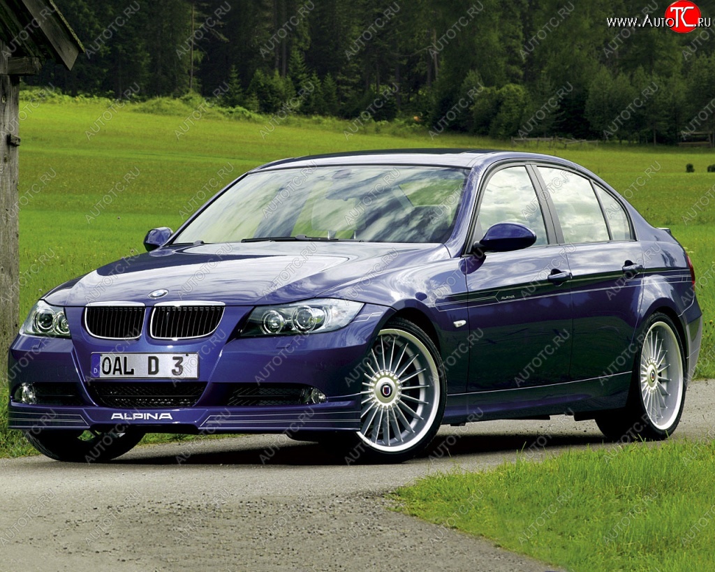 16 599 р. Накладка на передний бампер Alpina BMW 3 серия E90 седан дорестайлинг (2004-2008)  с доставкой в г. Кемерово