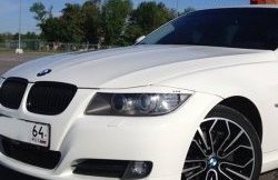 919 р. Комплект ресничек на фары M-VRS BMW 3 серия E90 седан дорестайлинг (2004-2008) (Без отверстий под светодиоды, Неокрашенные)  с доставкой в г. Кемерово. Увеличить фотографию 2