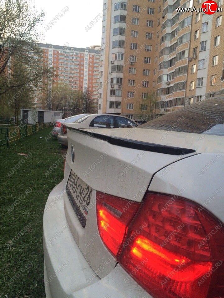 3 399 р. Лип спойлер  3 серия E90 (04-11) АВТОКРАТ  BMW 3 серия  E90 (2004-2008) седан дорестайлинг (Неокрашенный)  с доставкой в г. Кемерово