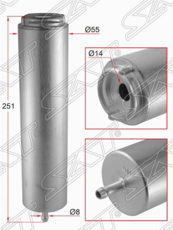 Топливный фильтр SAT BMW X5 E70 дорестайлинг (2006-2010)