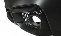 42 399 р. Передний бампер M3-Style BMW 3 серия F30 седан дорестайлинг (2012-2015) (Неокрашенный)  с доставкой в г. Кемерово. Увеличить фотографию 4