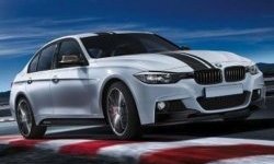22 199 р. Пороги накладки M-performance BMW 3 серия F30 седан дорестайлинг (2012-2015) (Неокрашенные)  с доставкой в г. Кемерово. Увеличить фотографию 3