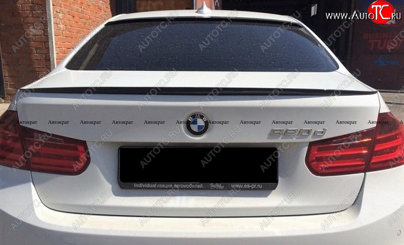 3 399 р. Лип спойлер M АВТОКРАТ  BMW 3 серия  F30 (2012-2018) седан дорестайлинг, седан рестайлинг (Лезвие, Неокрашенный)  с доставкой в г. Кемерово