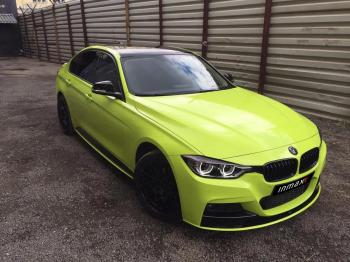11 999 р. Сплиттер переднего М-бампера М-Perfomance BMW 3 серия F30 седан дорестайлинг (2012-2015) (цвет: черный глянец)  с доставкой в г. Кемерово. Увеличить фотографию 6