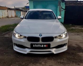 12 999 р. Юбка переднего бампера (Sport,Luxury, SE) INMAX BMW 3 серия F30 седан дорестайлинг (2012-2015) (Неокрашенный)  с доставкой в г. Кемерово. Увеличить фотографию 1