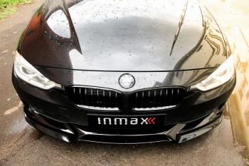 12 999 р. Юбка переднего бампера (Sport,Luxury, SE) INMAX BMW 3 серия F30 седан дорестайлинг (2012-2015) (Неокрашенный)  с доставкой в г. Кемерово. Увеличить фотографию 3
