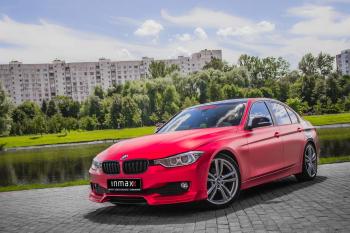 12 999 р. Юбка переднего бампера (Sport,Luxury, SE) INMAX BMW 3 серия F30 седан дорестайлинг (2012-2015) (Неокрашенный)  с доставкой в г. Кемерово. Увеличить фотографию 5