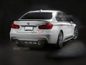7 999 р. Накладки на пластиковые пороги M-Perfomance  BMW 3 серия  F30 (2012-2018) седан дорестайлинг, седан рестайлинг (черный матовый)  с доставкой в г. Кемерово. Увеличить фотографию 7