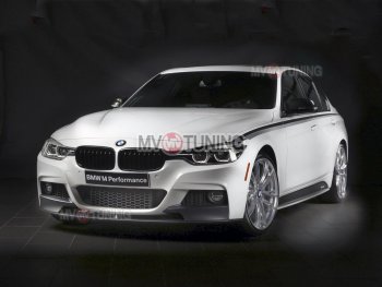 7 999 р. Накладки на пластиковые пороги M-Perfomance  BMW 3 серия  F30 (2012-2018) седан дорестайлинг, седан рестайлинг (черный матовый)  с доставкой в г. Кемерово. Увеличить фотографию 8