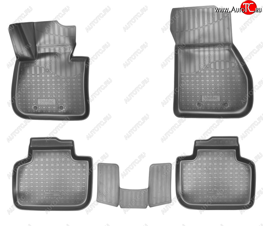 2 799 р. Комплект ковриков в салон Norplast Unidec  BMW X1  F48 (2015-2022) дорестайлинг, рестайлинг (Цвет: черный)  с доставкой в г. Кемерово