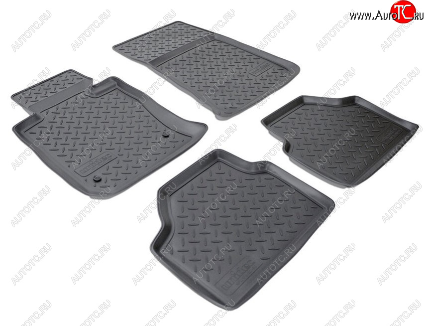 3 199 р. Комплект ковриков в салон Norplast Unidec BMW X1 E84 (2009-2015) (Цвет: черный)  с доставкой в г. Кемерово