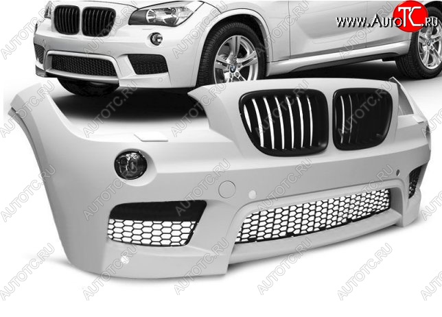 41 399 р. Передний бампер M-pakiet BMW X1 E84 (2009-2015) (Неокрашенный)  с доставкой в г. Кемерово