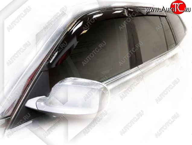 1 999 р. Дефлектора окон CA-Plastic BMW X3 E83 (2003-2009) (Classic полупрозрачный, Без хром.молдинга)  с доставкой в г. Кемерово