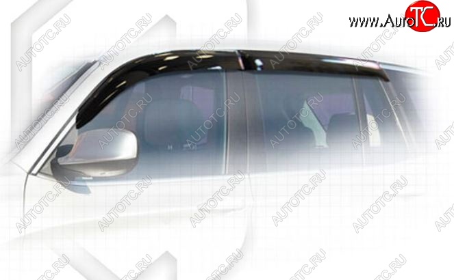 2 099 р. Дефлектора окон CA-Plastiс BMW X3 F25 дорестайлинг (2010-2014) (Classic полупрозрачный, Без хром.молдинга)  с доставкой в г. Кемерово