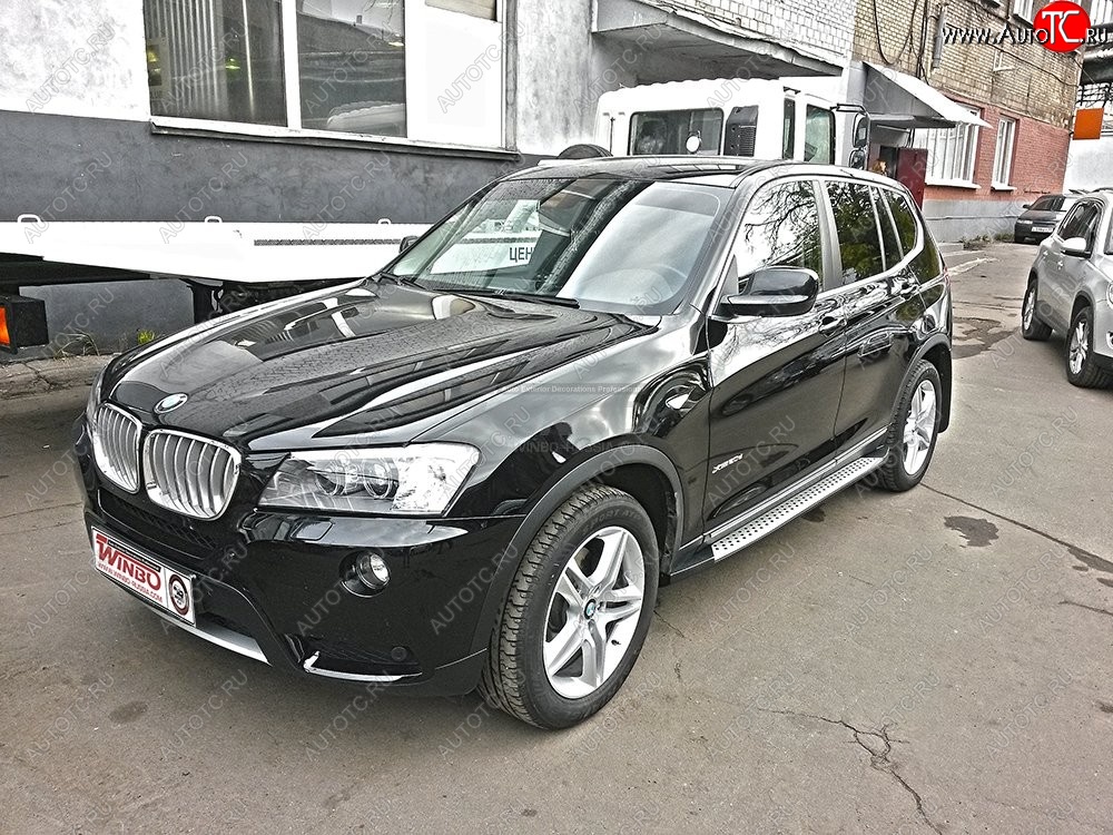 13 549 р. Подножки боковые WINBO OE Style  BMW X3  F25 (2010-2017) дорестайлинг, рестайлинг  с доставкой в г. Кемерово
