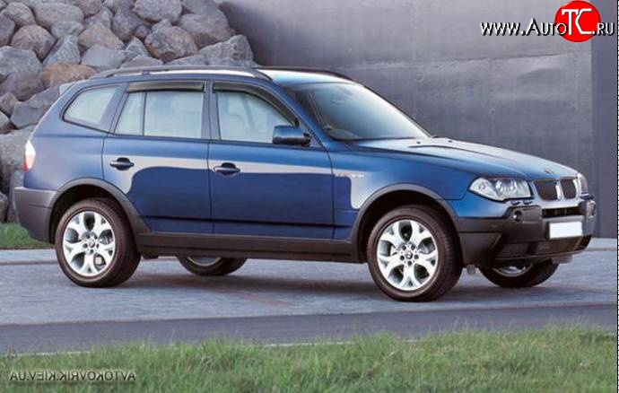 2 449 р. Дефлекторы окон (ветровики) Novline 4 шт. BMW X3 E83 (2003-2009)  с доставкой в г. Кемерово
