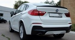 8 799 р. Лип спойлер BS  BMW X4  F26 (2014-2018) (Неокрашенный)  с доставкой в г. Кемерово. Увеличить фотографию 3