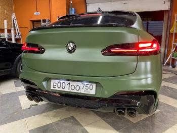 6 999 р. Лип спойлер X4M BMW X4 G02 дорестайлинг (2018-2021) (без окраски)  с доставкой в г. Кемерово. Увеличить фотографию 4