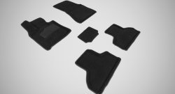 Износостойкие коврики в салон SeiNtex Premium 3D 4 шт. (ворсовые, черные) BMW X5  F15 (2013-2018)