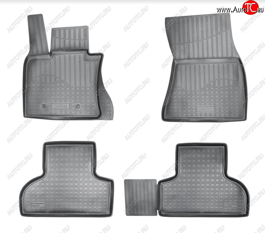 3 299 р. Комплект ковриков в салон Norplast Unidec BMW X5 F15 (2013-2018) (Цвет: черный)  с доставкой в г. Кемерово